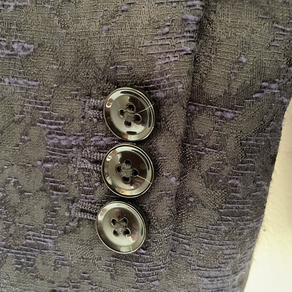 Banana Republic Women's Twill Jacket Size 8 Dark Navy Blue Lined Single Breast - Picture 9 of 11